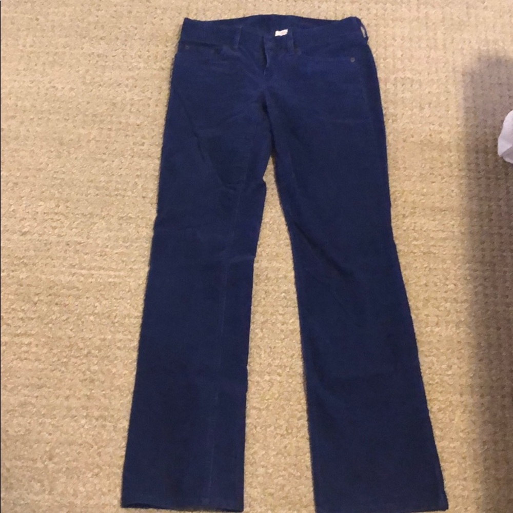 Blue J. Crew courdory pants